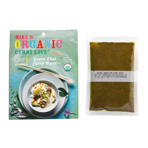 Green Thai Curry Paste, 2.8 oz - Mike's Organic Curry Love