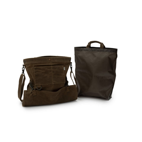 Harvesting & Gathering Bag- Waxed Canvas: Dark Khaki - Barebones