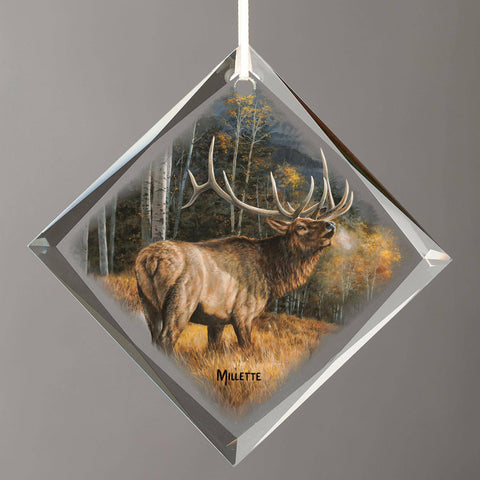 Meadow Music Elk, Glass Ornament - Art Brand Studios