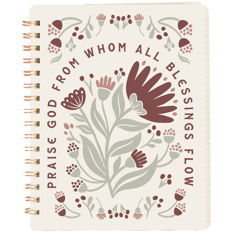 Praise God Spiral Notebook - Primitives by Kathy