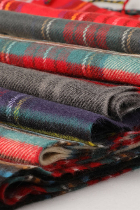 Red Tartan Plaid Softer Than Cashmere Muffler Scarf - One Size - Fashion City
