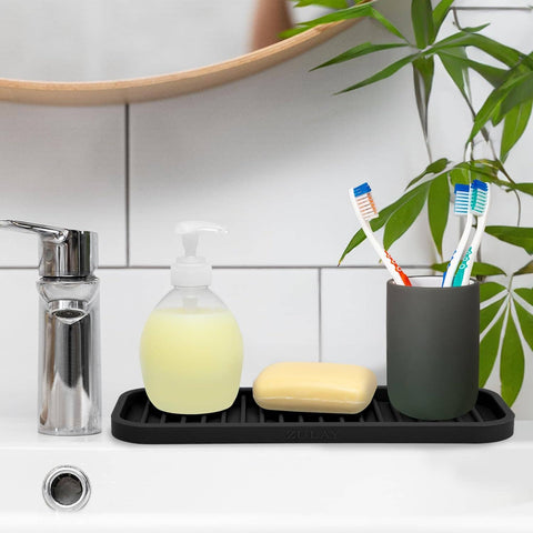 Silicone Sponge Holder for Kitchen Sink: Gray - Zulay Kitchen