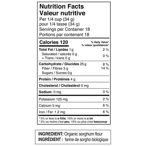 Organic Sorghum Flour, 22 oz - Namaste Foods