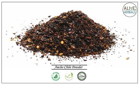 Ancho Chile Powder: 1.58 oz (45 g) - Alive Herbals