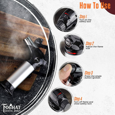 Foghat™ Culinary Smoking Torch - ThousandOaksBarrelCo.