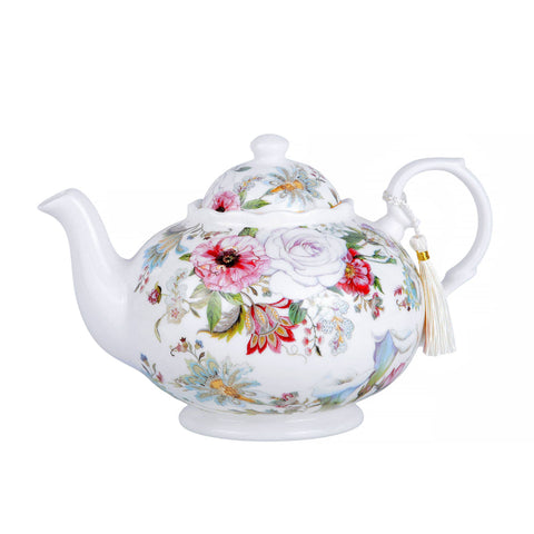 Dream Garden Bone China Teapot, in Gift Box