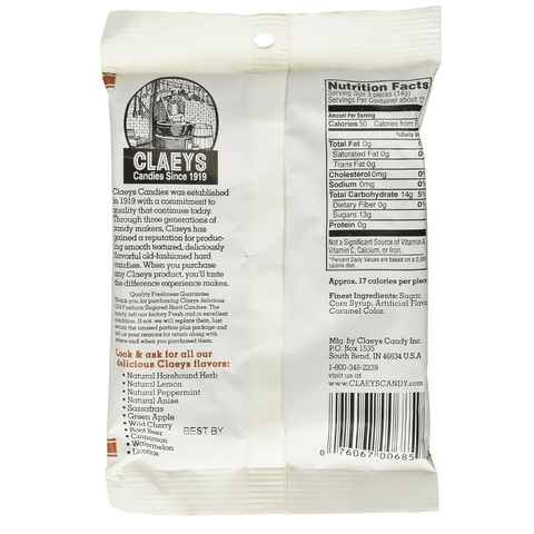 Claeys Root Beer Old Fashioned Hard Candies - Candy Barn Express