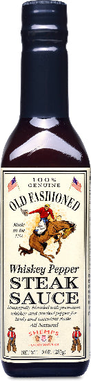 Shemps Old Fashioned Whiskey Pepper Steak Sauce - 9.5 oz (Golden West Specialty Foods)