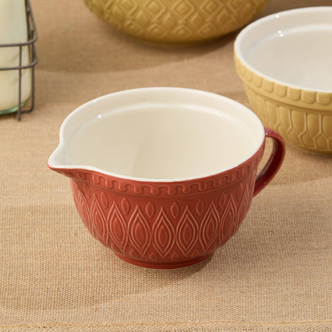 Vintage Farm Stoneware Batter Bowl, 2.5 qt (10"x8"x5") - Certified International