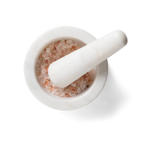 Marble Mortar and Pestle, White, 4.7" x 2.4" - Fox Run Brands