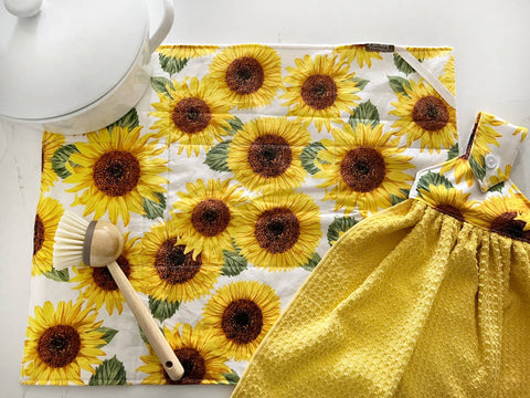 Large Sunflowers Drying Mat - Lavishly Vintage