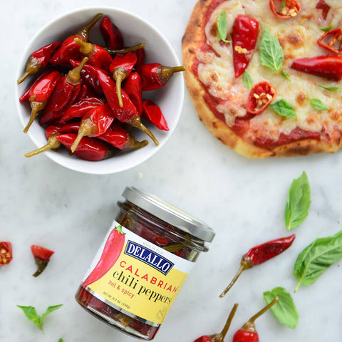 Calabrian Chili Peppers 6.7oz - Delallo