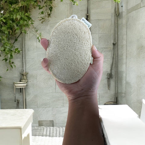 Large Exfoliating Loofah, Oval - Bamboo Switch