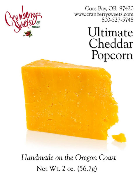 Ultimate Cheddar Popcorn, 4 oz. - Cranberry Sweets & More
