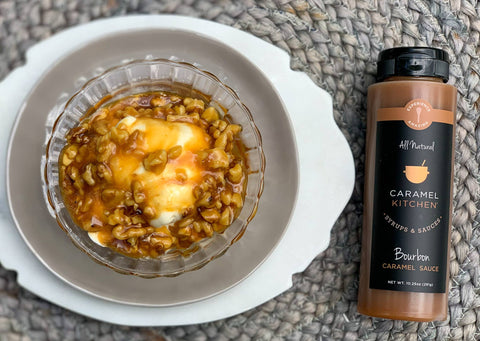 Bourbon Caramel Sauce, 9 oz - Caramel Kitchen