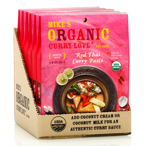 Red Thai Curry Paste, 2.8 oz - Mike's Organic Curry Love