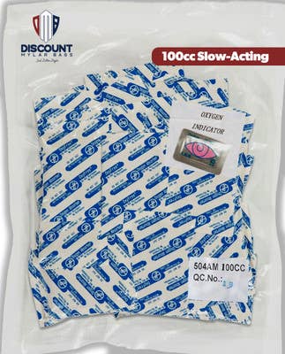 Slow-Acting 100cc Oxyfree Oxygen Absorbers, Pack of 100 - ShieldPro