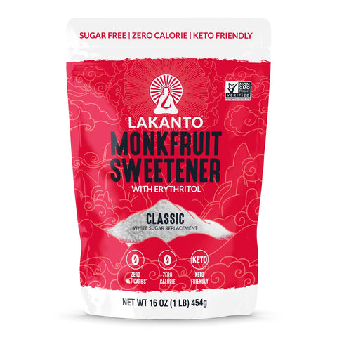 Classic Monk Fruit Sweetener with Erythritol, 1 lb - Lakanto