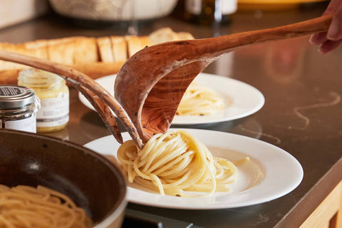 Italian Olivewood Soup and Pasta Ladle - Verve Culture