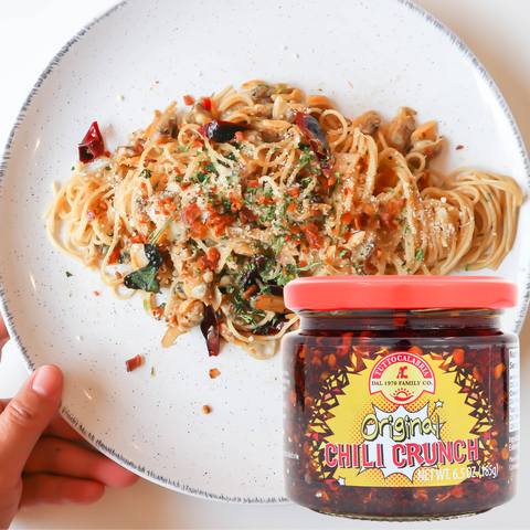 TuttoCalabria Original Chili Crispy, Hot Calabrian Chili Pepper Crispy in Extra Virgin Olive Oil, 6.5 oz - Wholesale Italian Food