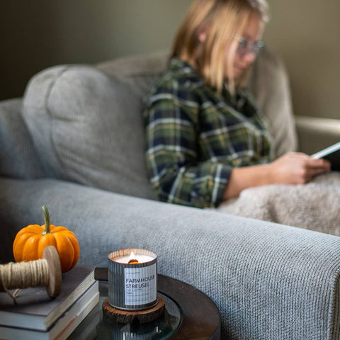 Spruce It up Rustic Vintage Farmhouse Wood Wick Candle - Christmas: 10oz - Anchored Northwest