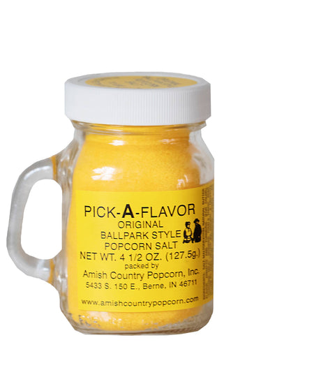 4.5oz Bottle of Ballpark-Style Popcorn Salt - Amish Country Popcorn