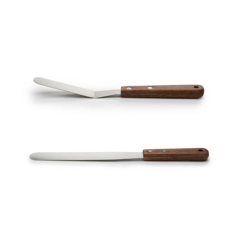 Stainless Steel Icing Spatula and Smoother, Set of 2 - Fox Run Brands