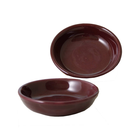 Burgundy Small Round Bowl, 3.75"x1", Single - Out of the Woods of Oregon