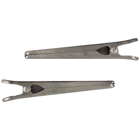 Stainless Steel Kitchen Bag Clips, Set of 2, 4.5" - Fox Run Brands