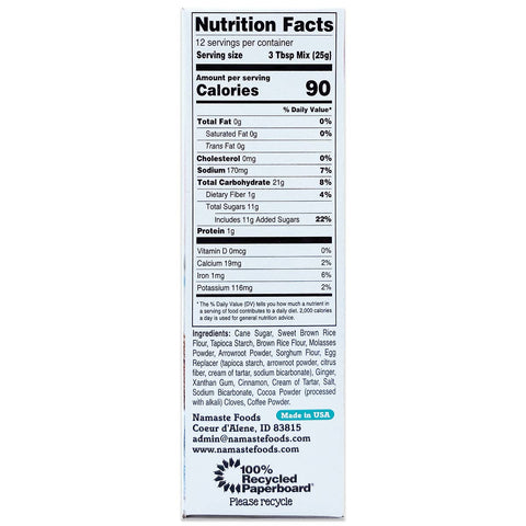 Ginger Molasses Cookie Mix, 11.5 oz - Namaste Foods