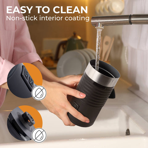 Pour-in Base Milk Frother w/ Silicone Base - Kaffe