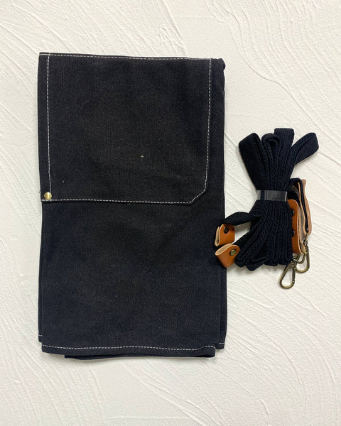 Heavy Cotton Canvas Cross Back Aprons: Blue - Fodory