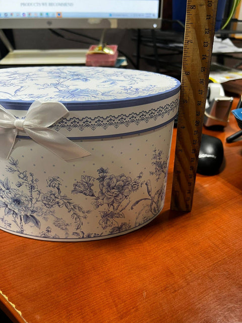 Blue Flowers Bone China Teapot, 1.14 qt, in Gift Box