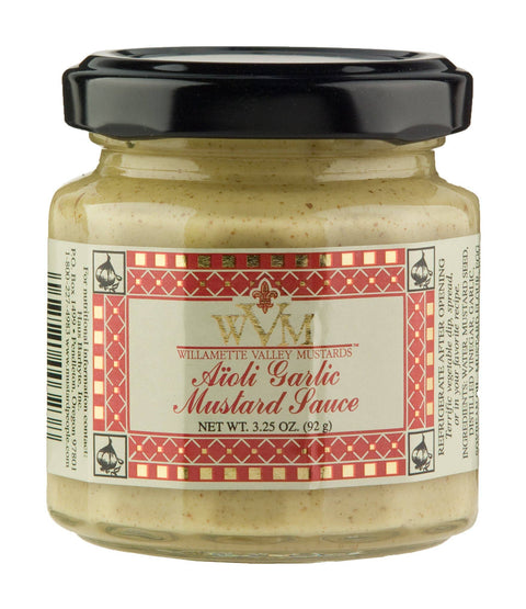 Willamette Valley Aioli Garlic Mustard, 3.25 oz mini - Suzie's Organics and More