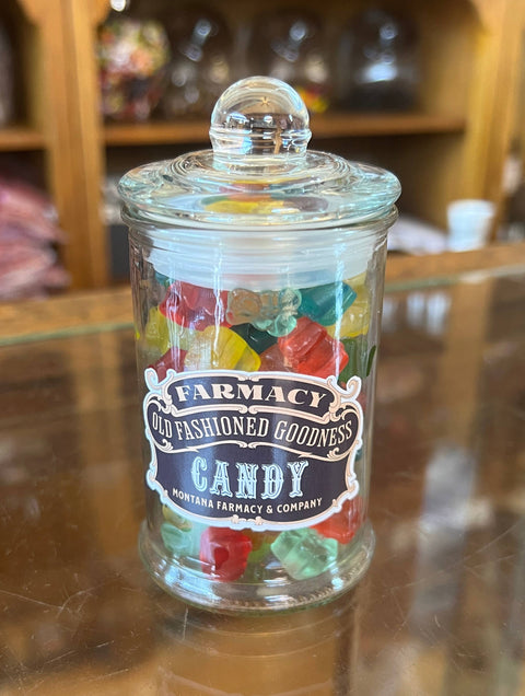 Baby Mini Cub Gummy Bears in Apothecary Jar - Montana Farmacy