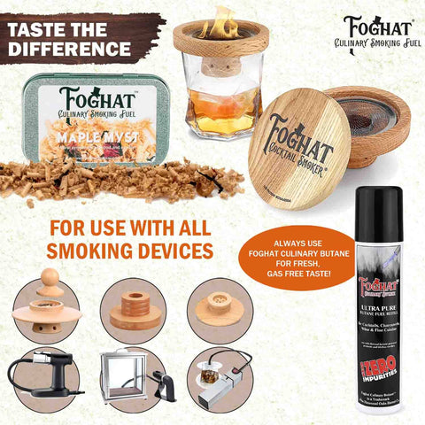 Foghat Culinary Smoking Fuel: Maple Myst, 4oz - ThousandOaksBarrelCo.
