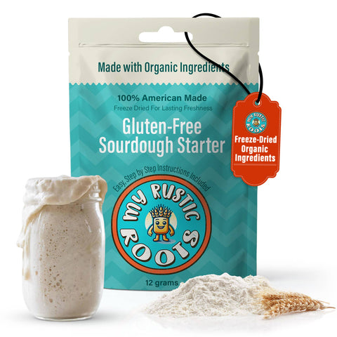 Organic Sourdough Starter, 12 gram, Non-GMO Gluten-Free - My Rustic Roots