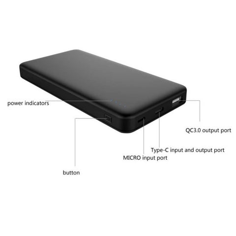 15W Portable Solar Panel Charger + 10k mAh Powerbank - SunJack