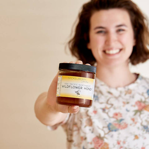 Raw Wildflower Honey, 12oz - Mickelberry Gardens