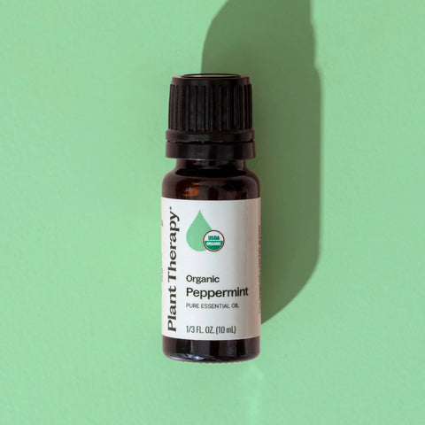 Organic Peppermint Essential Oil, 10 ml - Plant Therapy