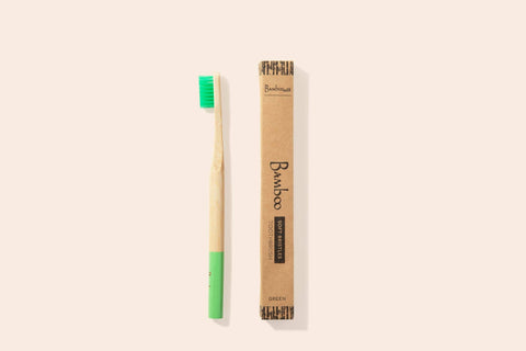 Adult Bamboo Toothbrush, White - Bamboo Switch
