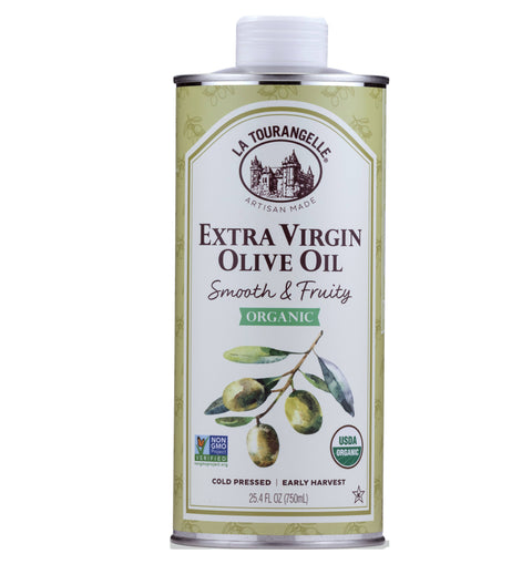 Organic Smooth & Fruity Extra Virgin Olive Oil, 25.4 Fl Oz - La Tourangelle
