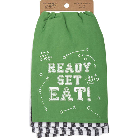 Ready Set Eat Kitchen Towel Set - Primitives by Kathy