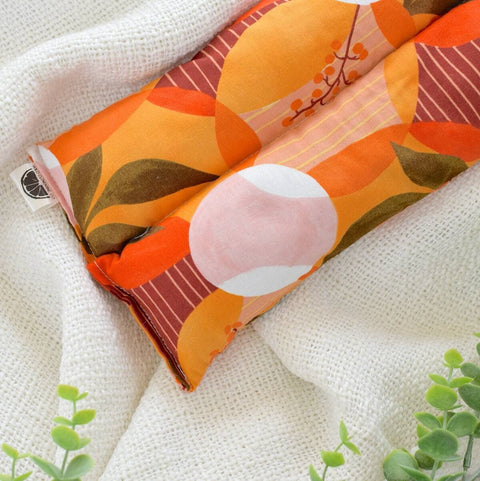 Heating Pad Neck Wrap, Hot + Cold Flaxseed, Tropical Sunset - Wild Clementine Co.