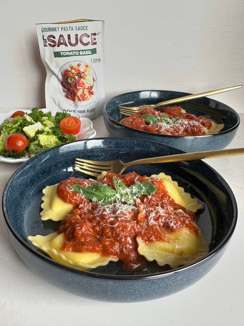 Tomato Basil Gourmet Pasta Sauce, 2 Servings, 8.8 oz - Sauce Le Sauce & Co