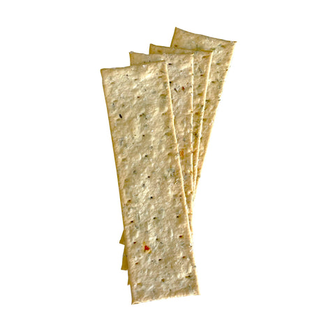 Sourdough Garlic Herb Flatbread Crackers - Partners Crackers