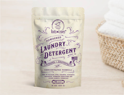 Powdered Laundry Detergent, 18 oz (40 loads) - Roots And Leaves