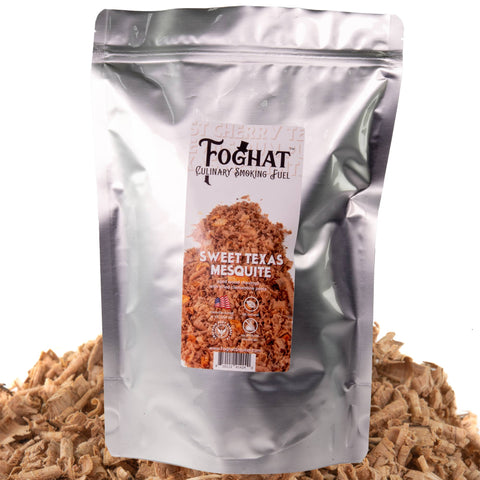 Foghat Culinary Smoking Fuel: Sweet Texas Mesquite, 14oz - ThousandOaksBarrelCo.