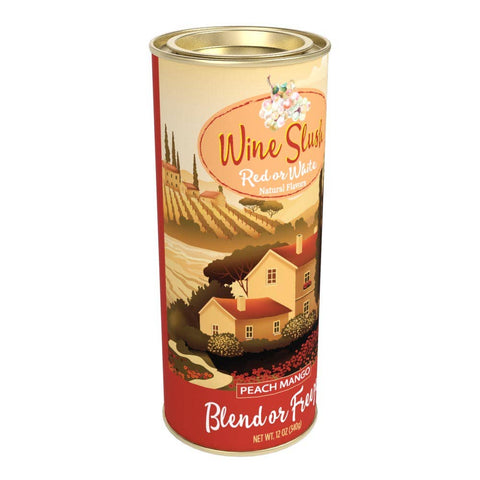 Red or White Wine Slush - Peach Mango, 12oz Round Tin - McSteven's