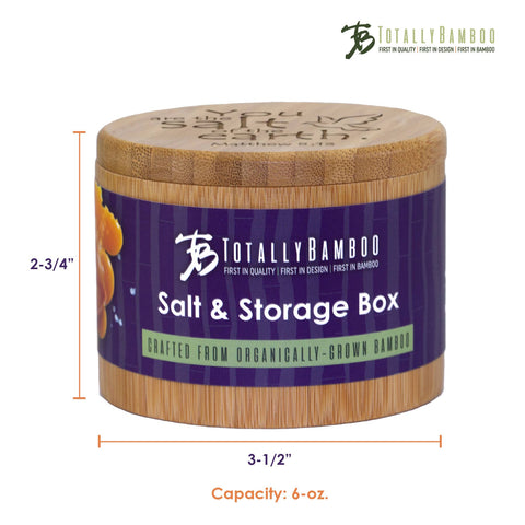 Salt Box: "Salt of the Earth" Engraved - Totally Bamboo
